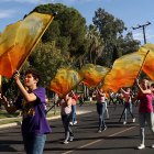 Lemoore High students parade down D Street on Homecoming day.